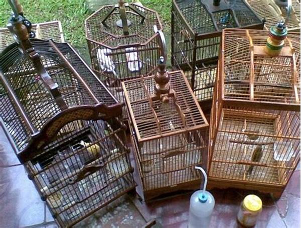 Membersihkan Kandang Burung